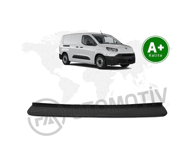 Toyota Proace City Panelvan Arka Tampon Eşiği Mat Siyah 2024 Model Ve Sonrası