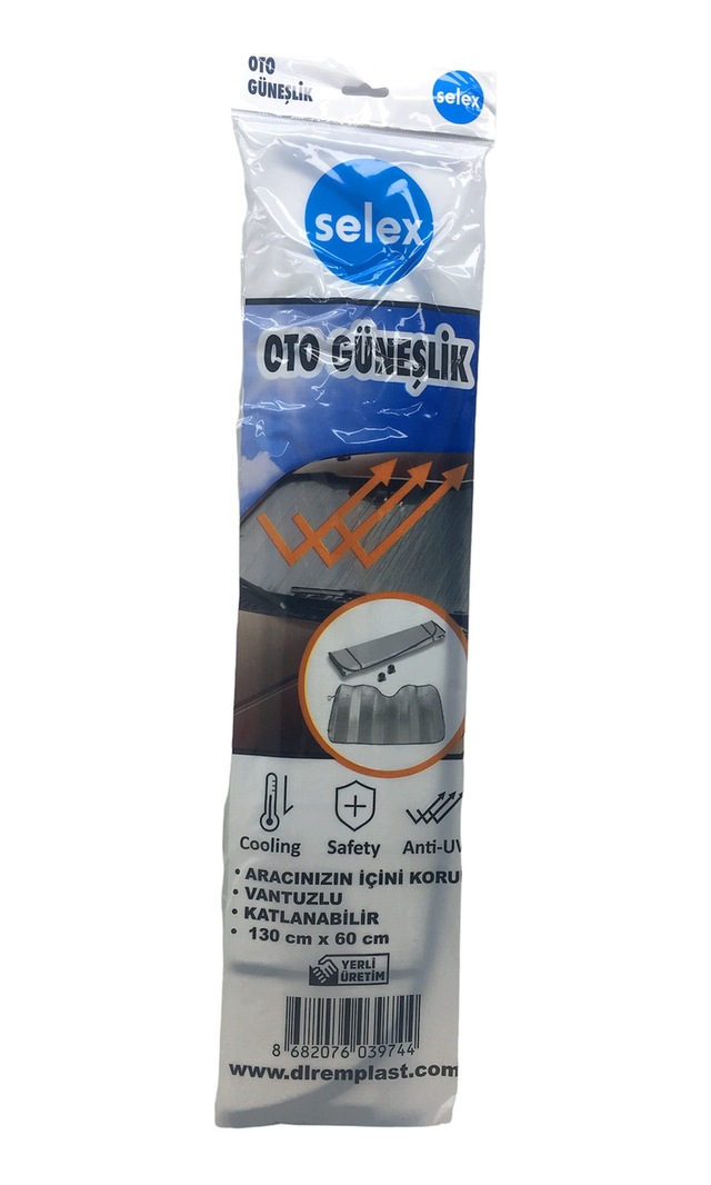Ers Eko Oto Araç Güneşlik Vantuzlu 130x60cm 25050877