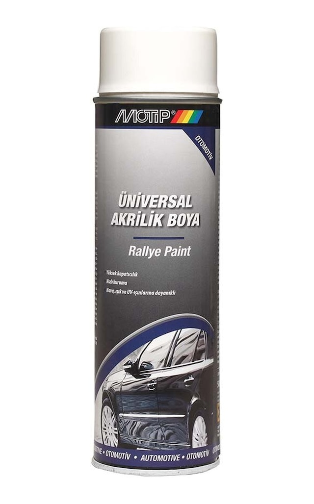 Boya Parlak Beyaz Universal Sprey 500Ml Motip