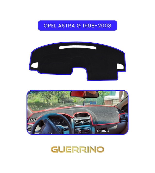 Opel Astra G 1998-2008torpido Koruma Halısı Mavi Kenar