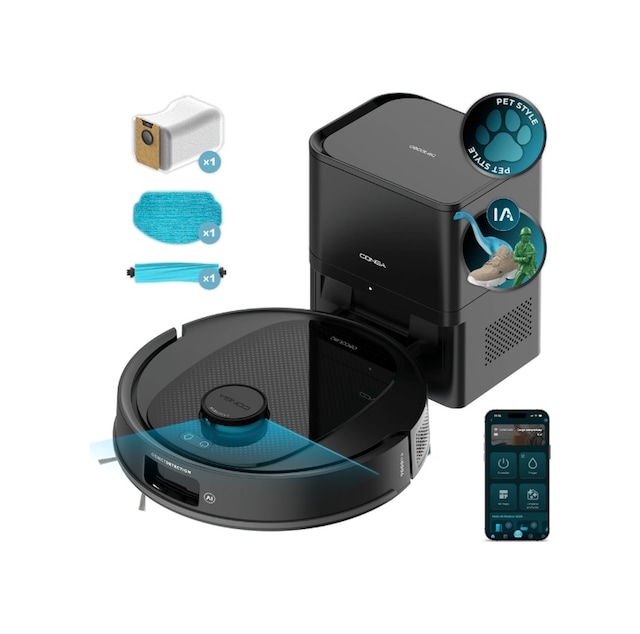 Cecotec Conga Y80 13000 PA Robot Süpürge Siyah