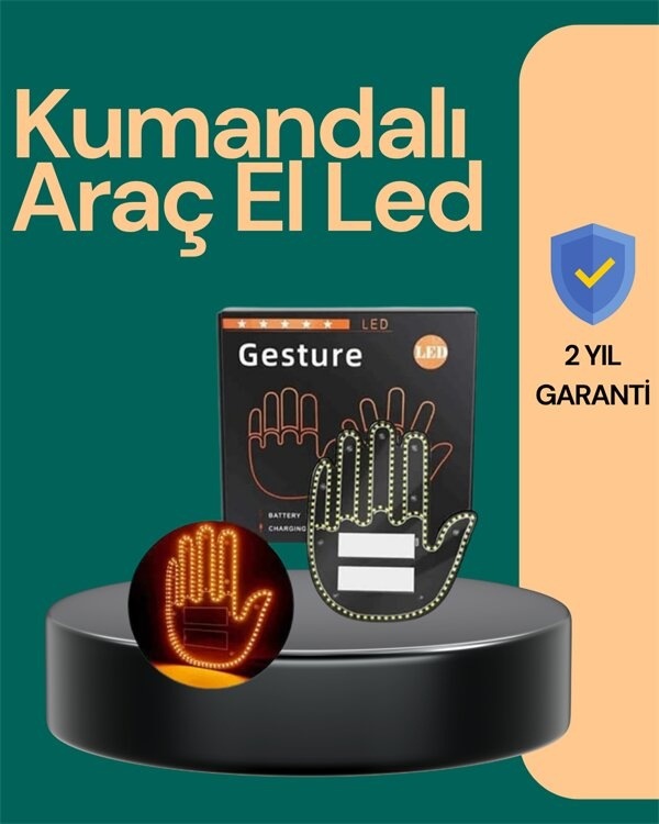 Kablosuz Kumandalı Led Jest Işığı 3 Modlu Araba Arkası Mesaj Işığı 203 Led İle Yüksek Parlaklık