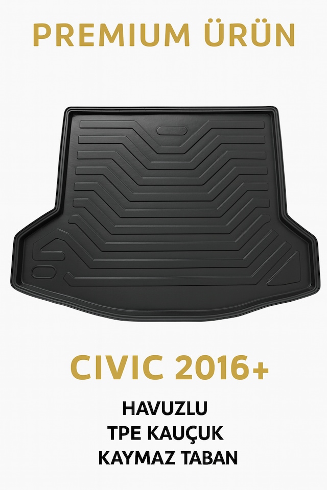 Honda Civic 2016-2020 3d Bagaj Havuzu Premium