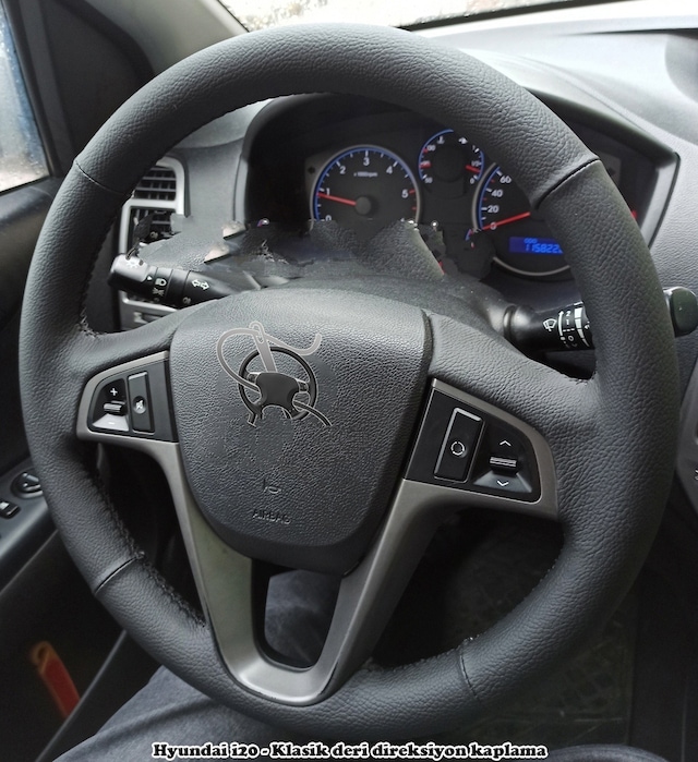 Hyundai Accent Blue Araca Özel Direksiyon Kılıfı Düz Mat