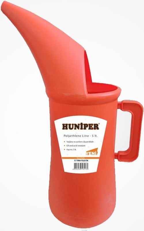 Plastik 5 Litre Huni Ağızlı Bidon