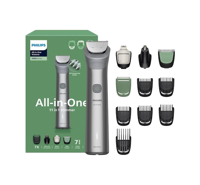 Philips All-ın-one Trimmer 5000 Serisi Mg5932/15, 11'ı 1 Arada Erkek Bakım Seti, Yüz Saç Vücut Için