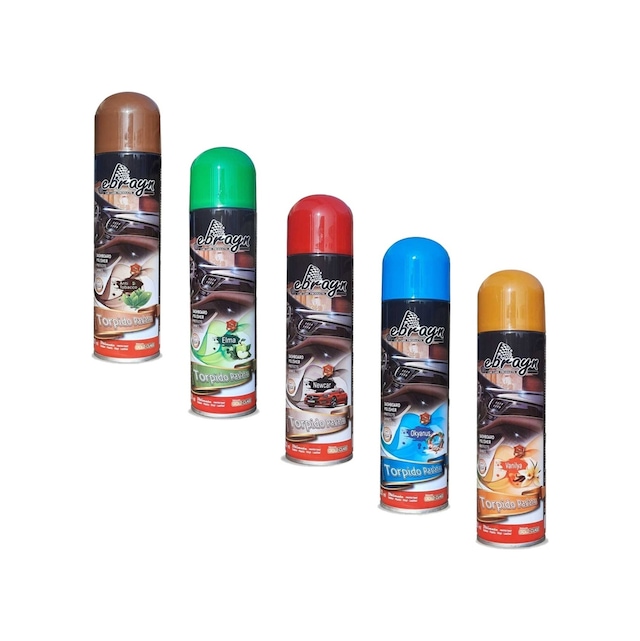 Araç İçi Torpido Plastik Parlatıcı 220ml Sprey Ebrayn 5 Adet