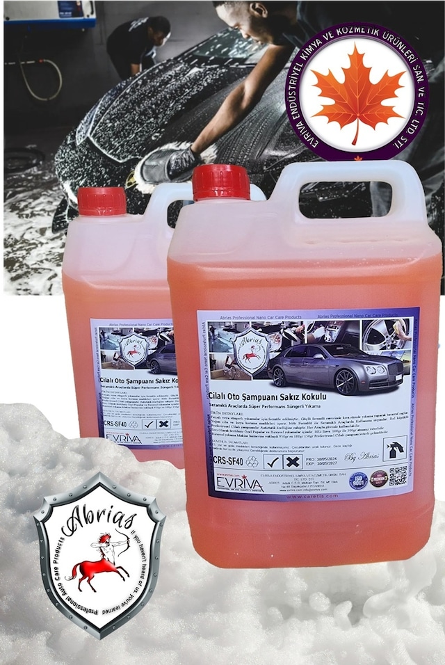 Cilalı Oto Yıkama Şampuanı 5lt Nötr Süper Köpük Bol Köpük
