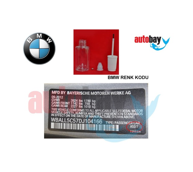 Bmw Rötüş Boyası 30Ml