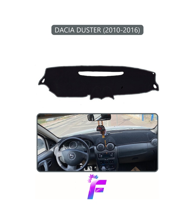 Dacıa Duster 2010-2016 Torpido Örtüsü Güneşten Korur Kolay Montaj Tam Uyum Araca Özel E20 Torpido Halısı