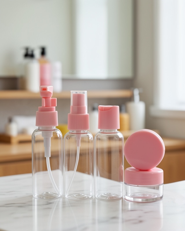 Taşınabilir 5'li Seyahat Kozmetik Şişe Seti 30 Ml