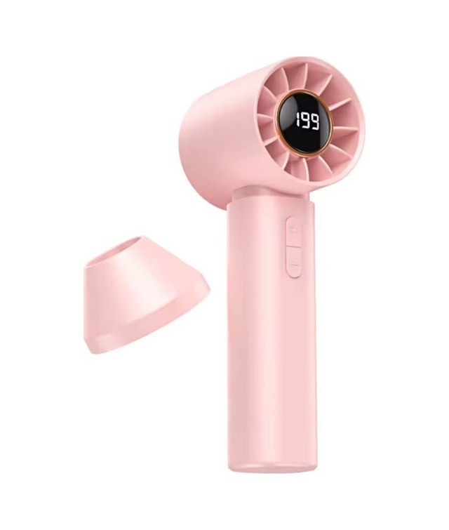 Taşınabililir Mini Usb Şarjlı Turbo Dijital Ekranlı El Vantilatör Fan Soğutucu T12