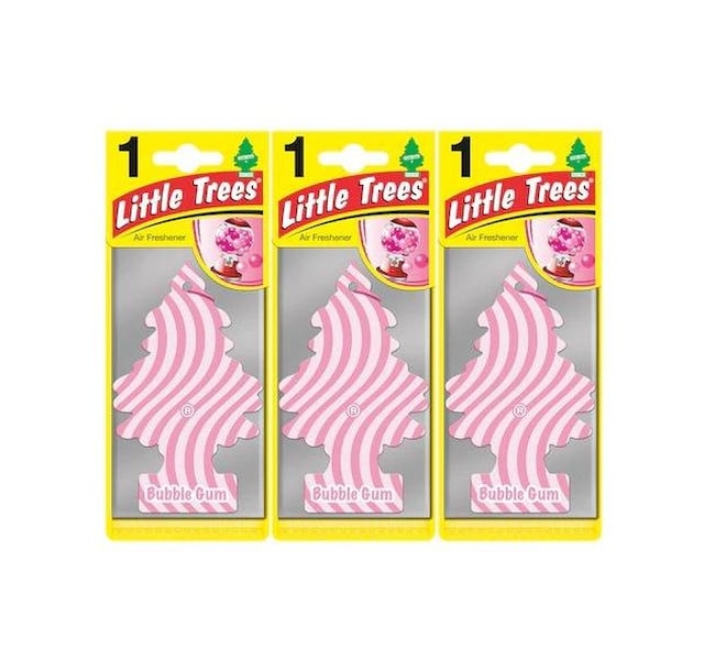 Little Trees 3'Lü Set Bubble Gum - Sakız Oto Kokusu