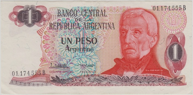 Arjantin 1 Peso 1984 Çilaltı -