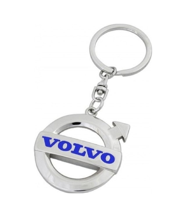Volvo Uyumlu Logolu Anahtarlık Metal 3D Krom Araba Anahtarlığı