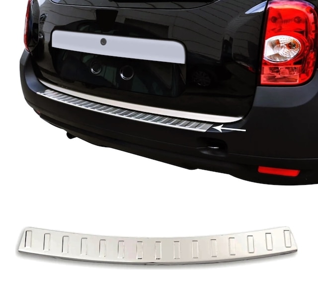 Dacia Duster 2010-2017 Arası Krom Arka Tampon Koruma P.çelik