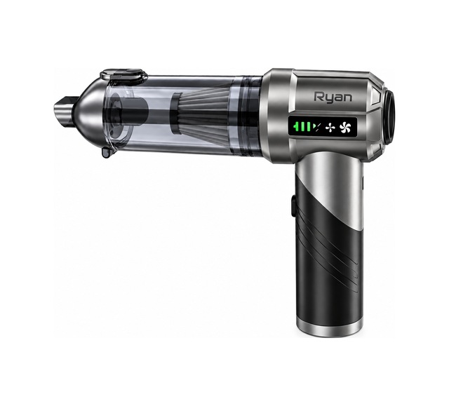 Bagajon Ryan 20.000 Pa 7.500 Mah Katlanabilir Araç Süpürgesi 120w Fırçasız Motor, Üfleme & Vakum, Çantalı