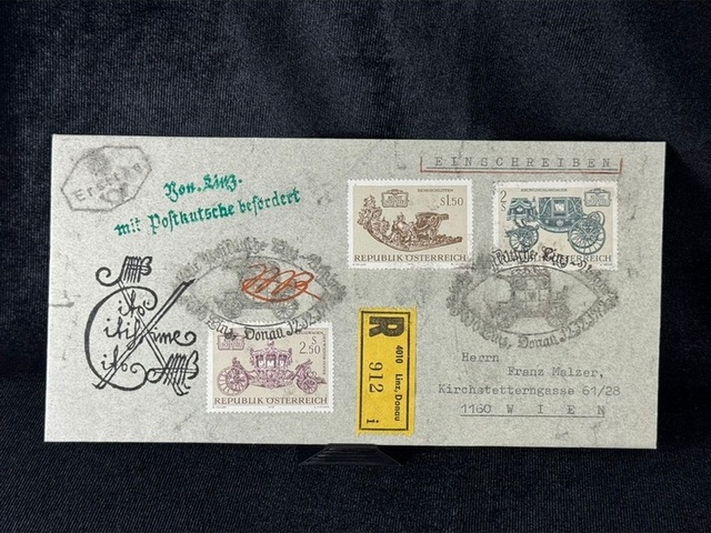 Avusturya Posta Arabası Tam Seri İlk Gün Zarfı 1972 Republık Oesterreıch Austria Fırst Day Cover St Teşhir Ürün