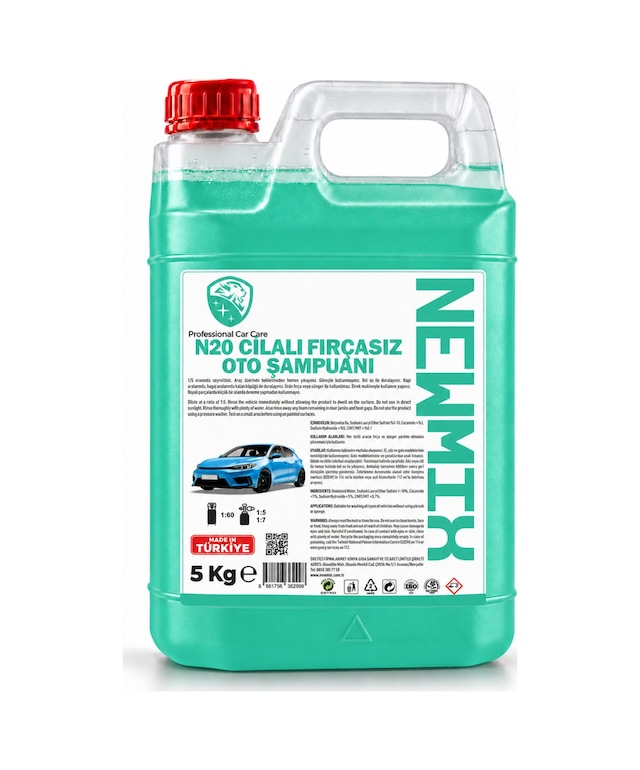Newmix N20 Fırçasız Oto Yıkama Şampuanı 5 Kg