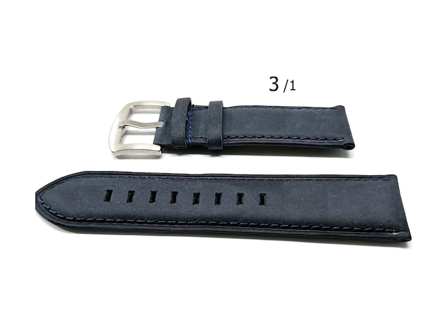 Fado Hakiki Deri Her Markaya Uygun 22 Mm Lazivert Deri Saat Kordonu 3/1