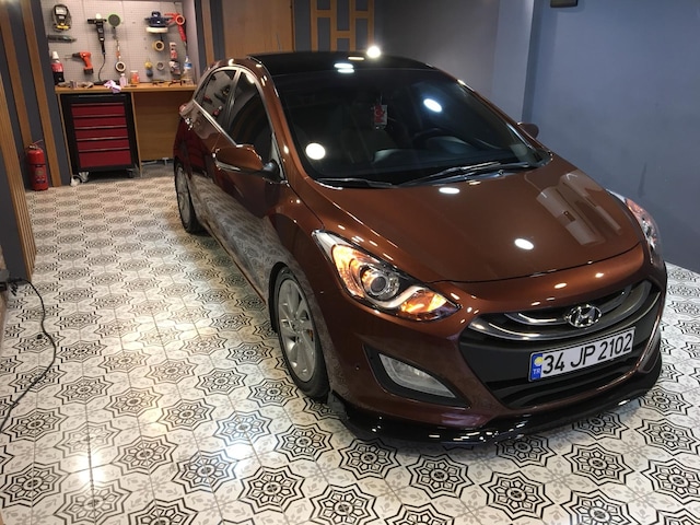 Hyundai İ30 Ön Tampon Altı Lip 2012-2017 Piano Black