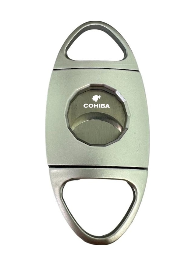 Cohiba Gümüş Desenli Metal Puro Makası Kesici - Tr8721