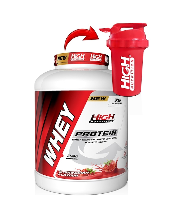Whey Protein Tozu 2280 Gr Çilek Aromalı Protein Tozu 24 Gr Protein Kas Güç 76 Servis