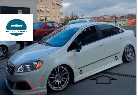 Fiat Linea Marşpiyel Takımı Sağ Sol Boyasız Siyah Teslim Fiberclass