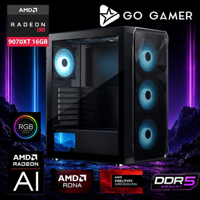 Go Gamer AE787D Ryzen 9 7900X RX 9070 XT 32GB RAM 2TB SSD