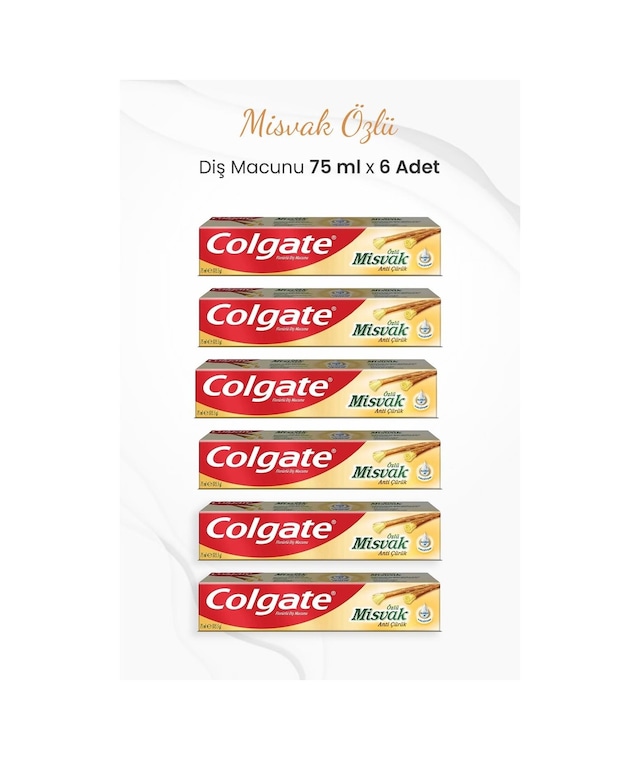 Colgate Misvak Özlü Diş Macunu 6 x 75 ML