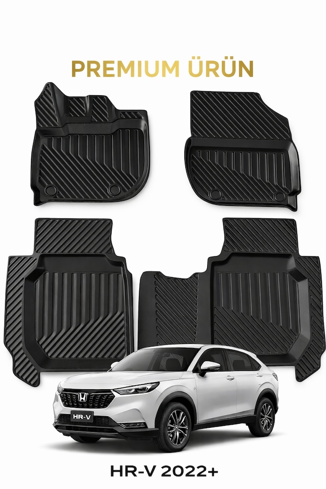 Honda Hr-v 2022+ Uyumlu 3d Oto Paspas Premium
