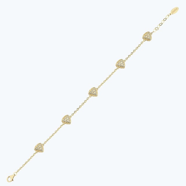Altınbaş Altın Taşlı Üçgen Bileklik Abl0208-y-25952 Çok Renkli