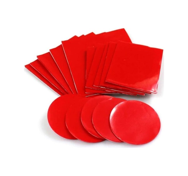 Slikon Bant Çift Taraflı Gri Süper Güçlü Çivi Bant 4 Cm X 3 Cm 100 Adet
