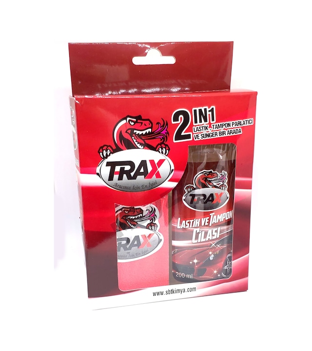 Trax - 2in1 Lastik Tampon Parlatıcı Sünger Set