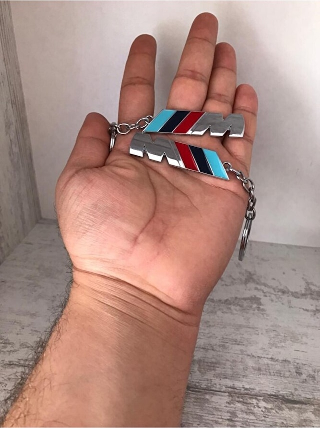 Bmw M Bmw-m Metal Krom Kaplı Anahtarlık Çift Yönlüdür 1 Adet