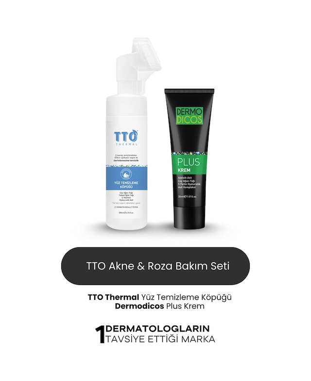 Tto Aplikatörlü Yüz Temizleme Köpüğü 200 ML + Dermodicos Plus Krem 30 ML