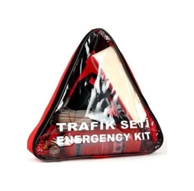 Tüvtürk Uyumlu Üçgen Trafik Seti Bez Çantalı Ve Karayollarına Uygun İlk Yardım Üçgen