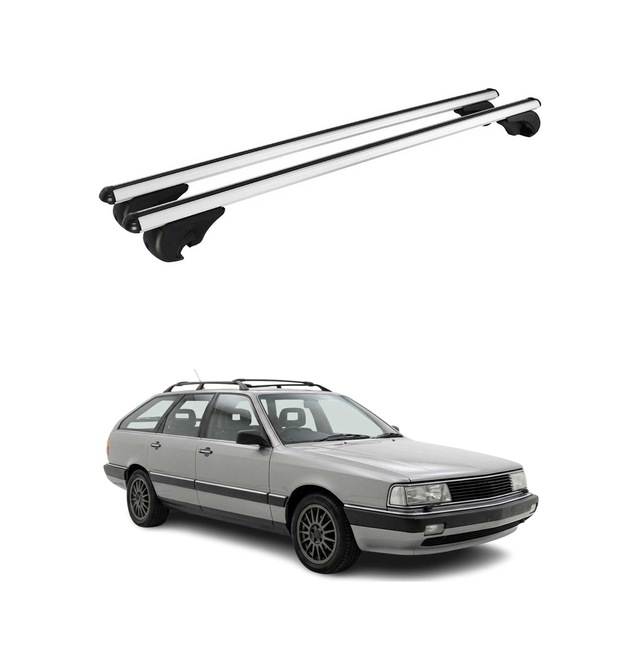 Audi 200 Avant 1984-1991 Arası Uyumlu Port Bagaj Taşıyıcı Ara Atkı Alüminyum Gümüş 2 Parça
