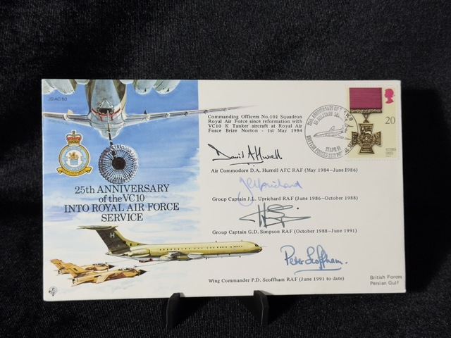 İngiltere Benham İmzalı Limited 19/900 Fdc 25. Yıl Özel Anısı - Vc10 Kraliyet Hava Kuvvetleri Hizmeti Teşhir Ürün