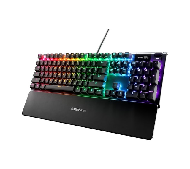 Steelseries Apex 5 Usb Kablolu RGB Işıklı Hibrit Blue Switch Mekanik Oyuncu Q Klavye