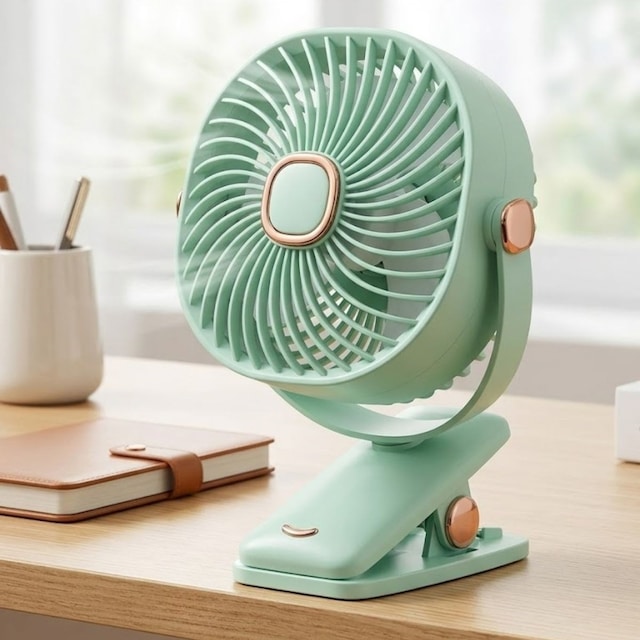 Büro Ev Ofis si İçin Şarjlı 3mod Mandallı 360 Dönen Masaüstü Duvara Monte Edilir Mini Fan