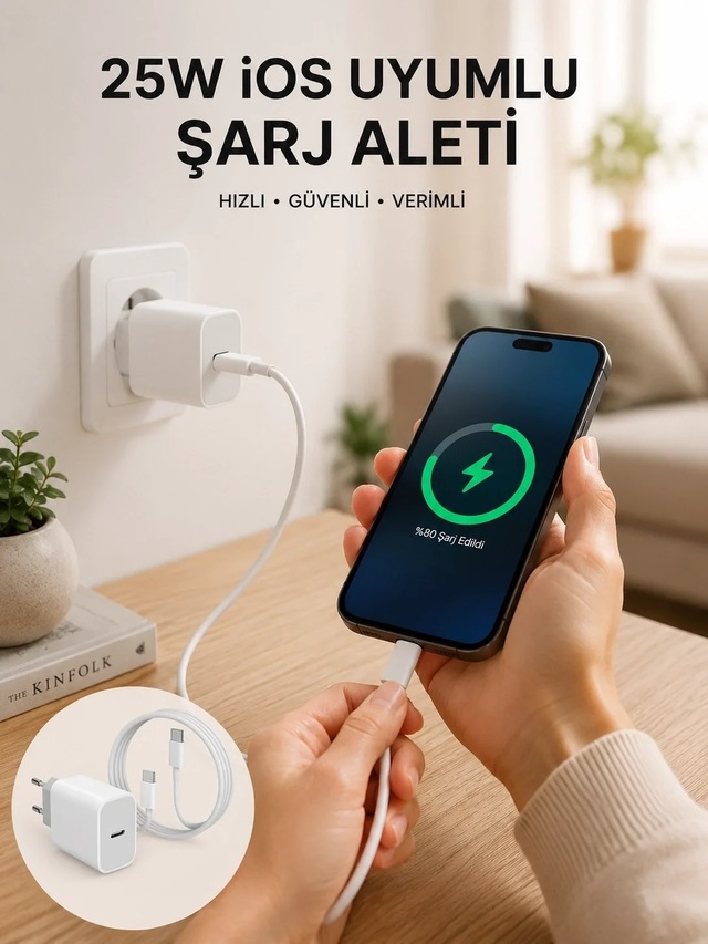 Ers Type-c Hızlı Şarj Özellikli Cihazı Usb-c Kablo Dahil