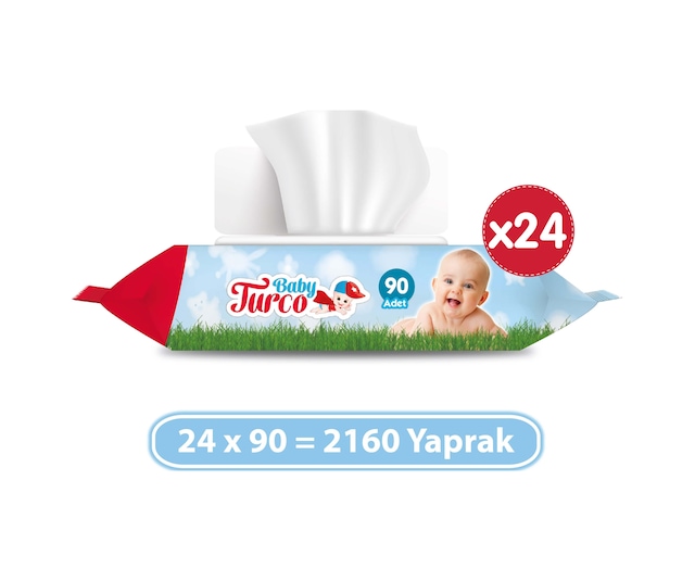 Baby Turco Islak Havlu 24 x 90'lı 2160 Yaprak