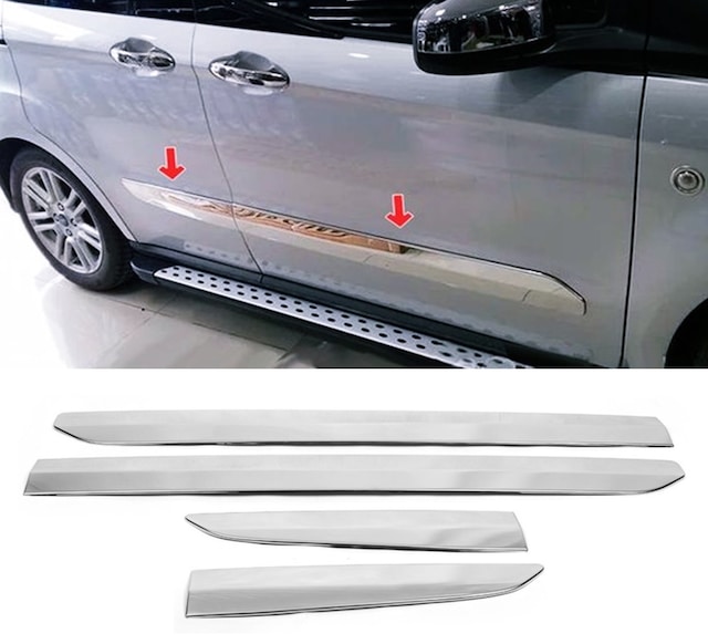Ford Tourneo Courier Krom Yan Kapı Çıta 4 Prç P.çelik 2014 Üzeri