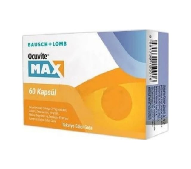 Bausch & Lomb Ocuvite Max Takviye Edici Gıda 60 Kapsül