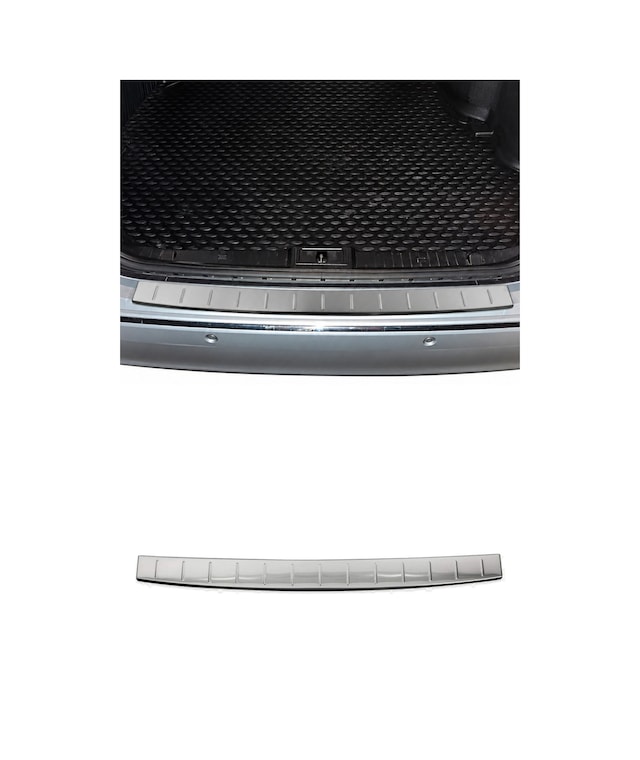Mercedes E Serisi W211 2003-2009 Uyumlu Krom Arka Tampon Eşiği Paslanmaz Çelik