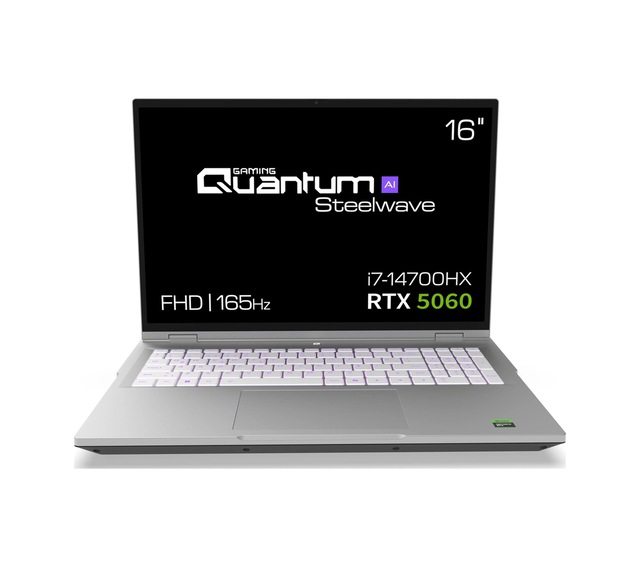 Quantum Gaming Steelwave 16 D i7-14700HX 16 GB 512 GB NVMe SSD 8 GB RTX5060 16" Free Dos Dizüstü Bilgisayar