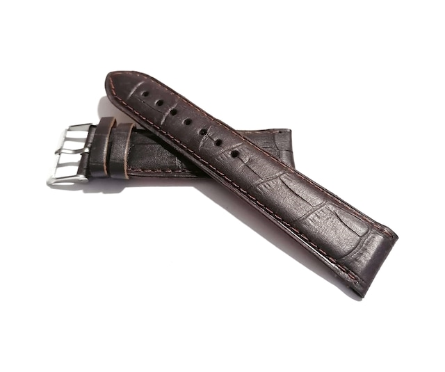 Fado& Her Saate Uyumlu Hakiki Croco Deri Saat Kordonu 22 Mm 296 Kahverengi Kahverengi