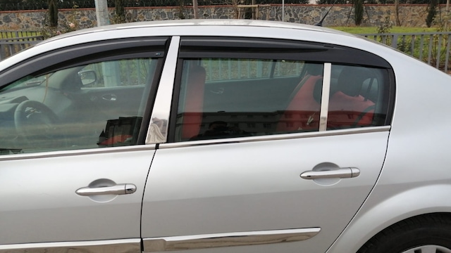 Renault Megane 2 Krom Kapı Direği 4 Parça 2003-2008 Paslanmaz