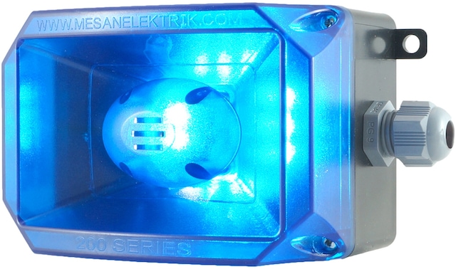 Mesan Küp Led Multifonksiyon 43 Ses Siren Mavi 12-24vac/dc Ms 229.5.12-24vac/dc